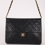 Chanel 2004 Lambskin Turnlock Half Flap 24K GP - FashioNica