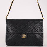 Chanel 2004 Lambskin Turnlock Half Flap 24K GP - FashioNica