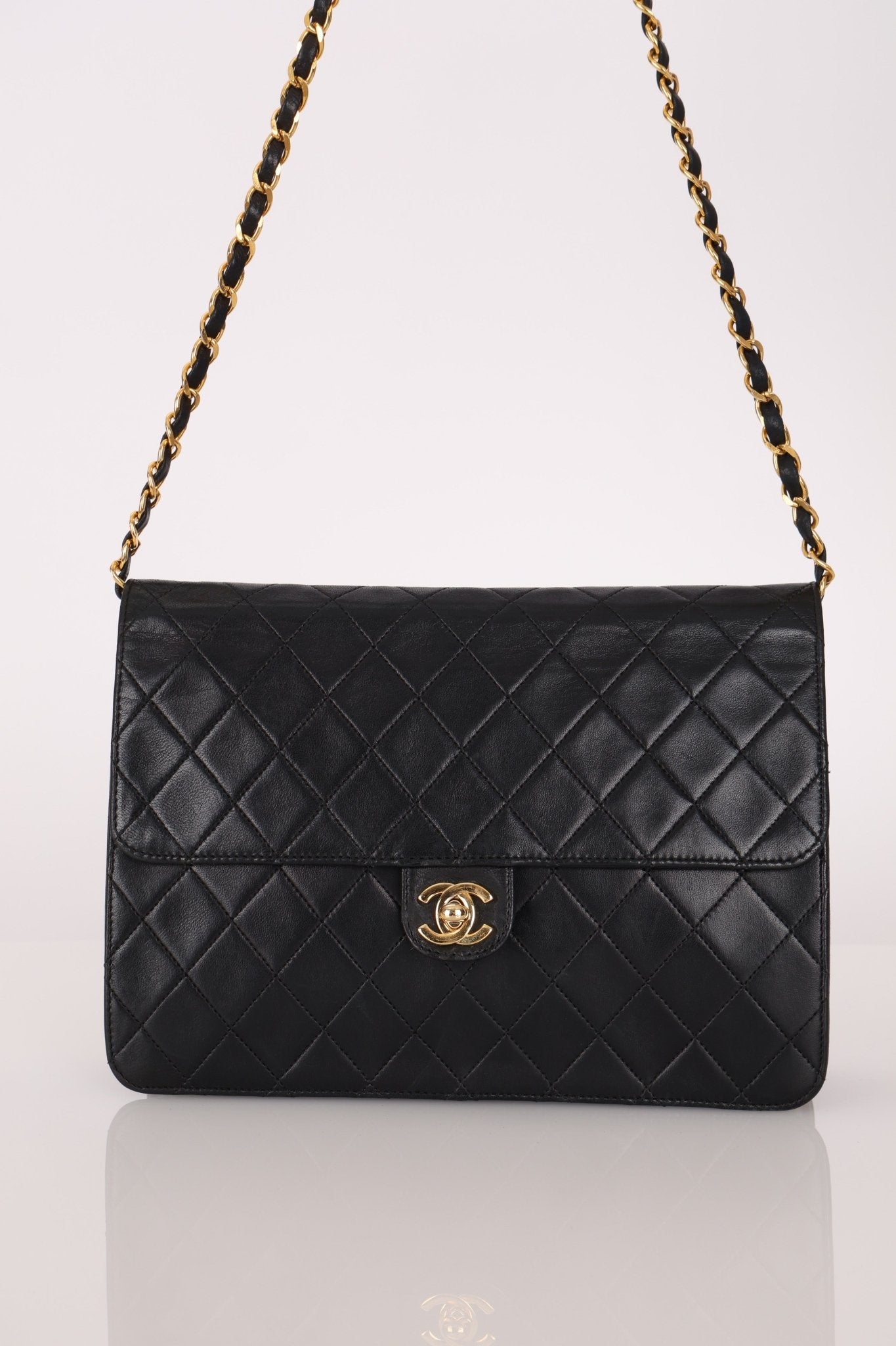 Chanel 2004 Lambskin Turnlock Half Flap 24K GP - FashioNica