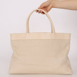 Chanel 2004 Linen Timeless Tote - FashioNica