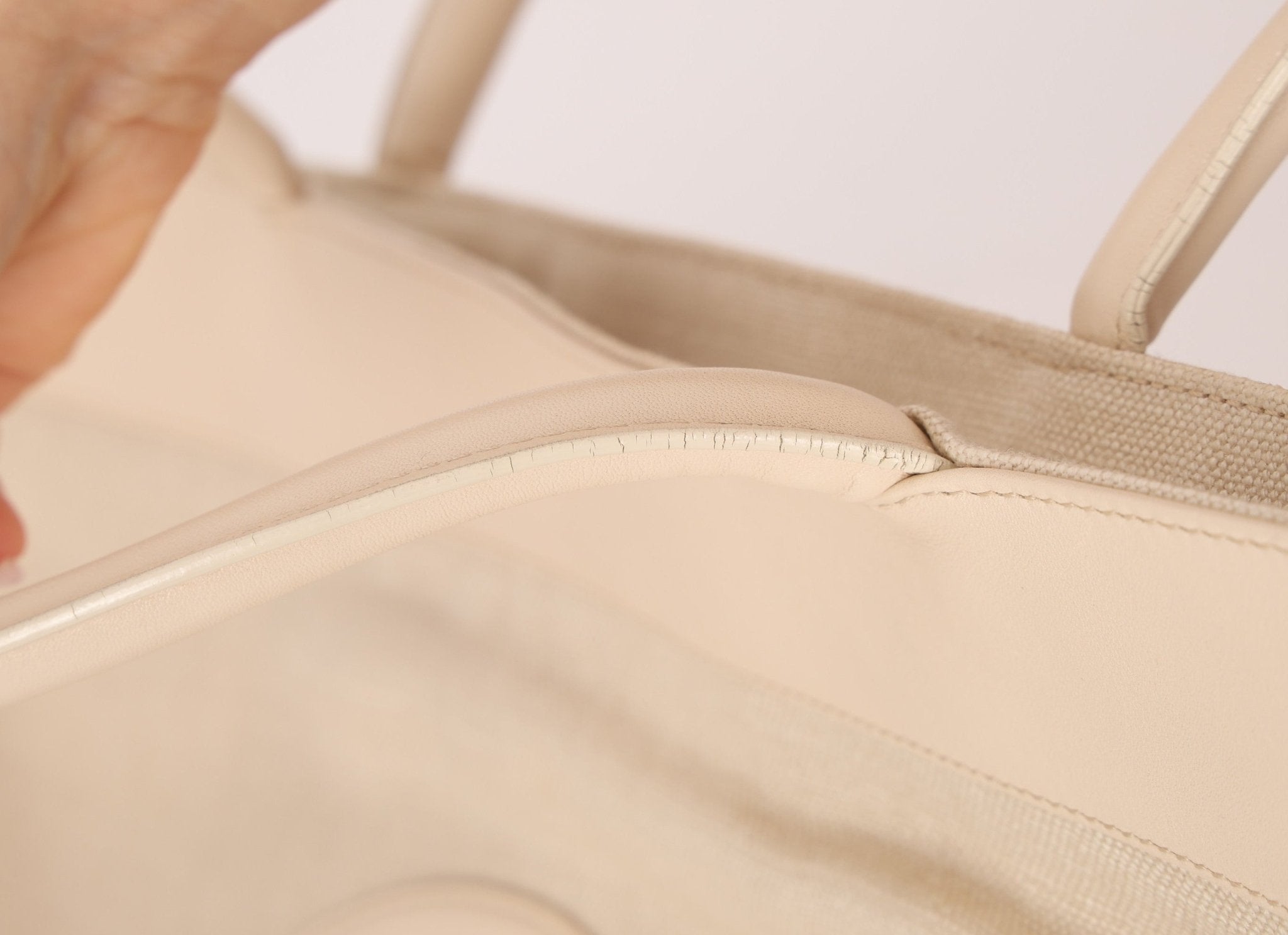 Chanel 2004 Linen Timeless Tote - FashioNica