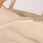 Chanel 2004 Linen Timeless Tote - FashioNica