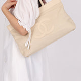 Chanel 2004 Linen Timeless Tote - FashioNica