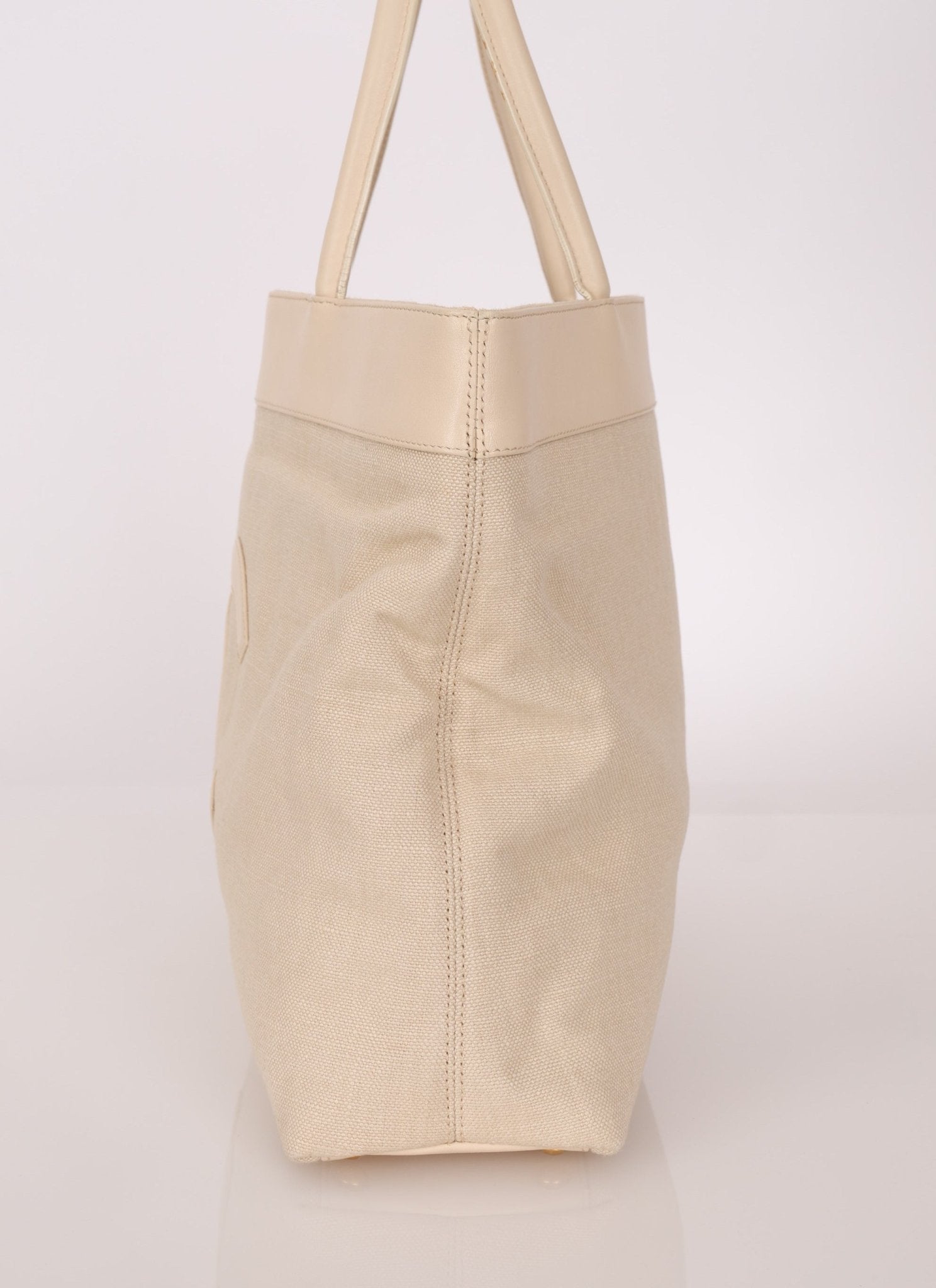 Chanel 2004 Linen Timeless Tote - FashioNica