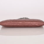 Chanel 2004 Metallic Rose - Gold Camellia Chain Pochette - FashioNica