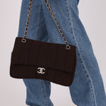 Chanel 2004 Nylon Chocolate Bar Easy Flap Bag - FashioNica