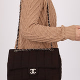 Chanel 2004 Nylon Chocolate Bar Easy Flap Bag - FashioNica