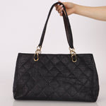 Chanel 2004 Quilted Raffia CC Tote - FashioNica