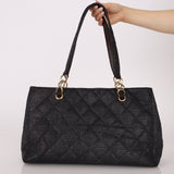 Chanel 2004 Quilted Raffia CC Tote - FashioNica