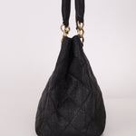 Chanel 2004 Quilted Raffia CC Tote - FashioNica