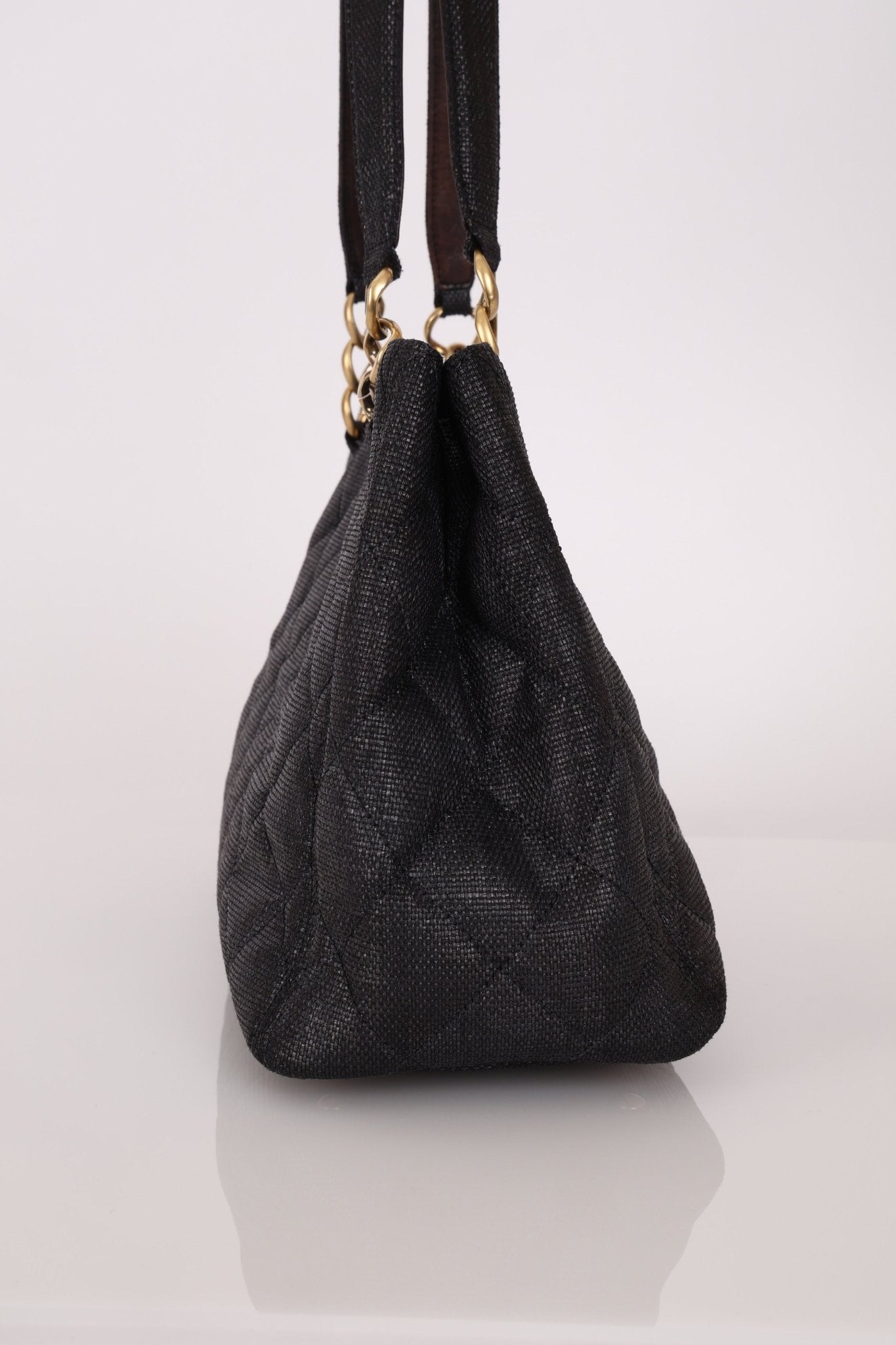 Chanel 2004 Quilted Raffia CC Tote - FashioNica