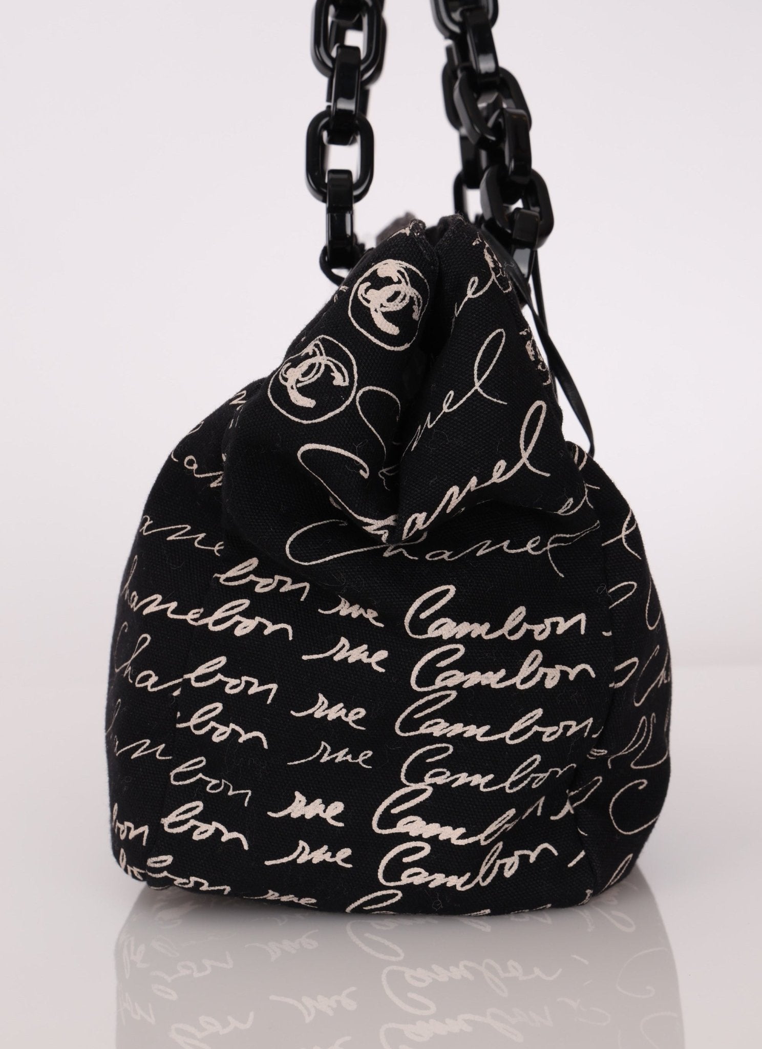 Chanel 2005 Canvas Camellia Tote - FashioNica