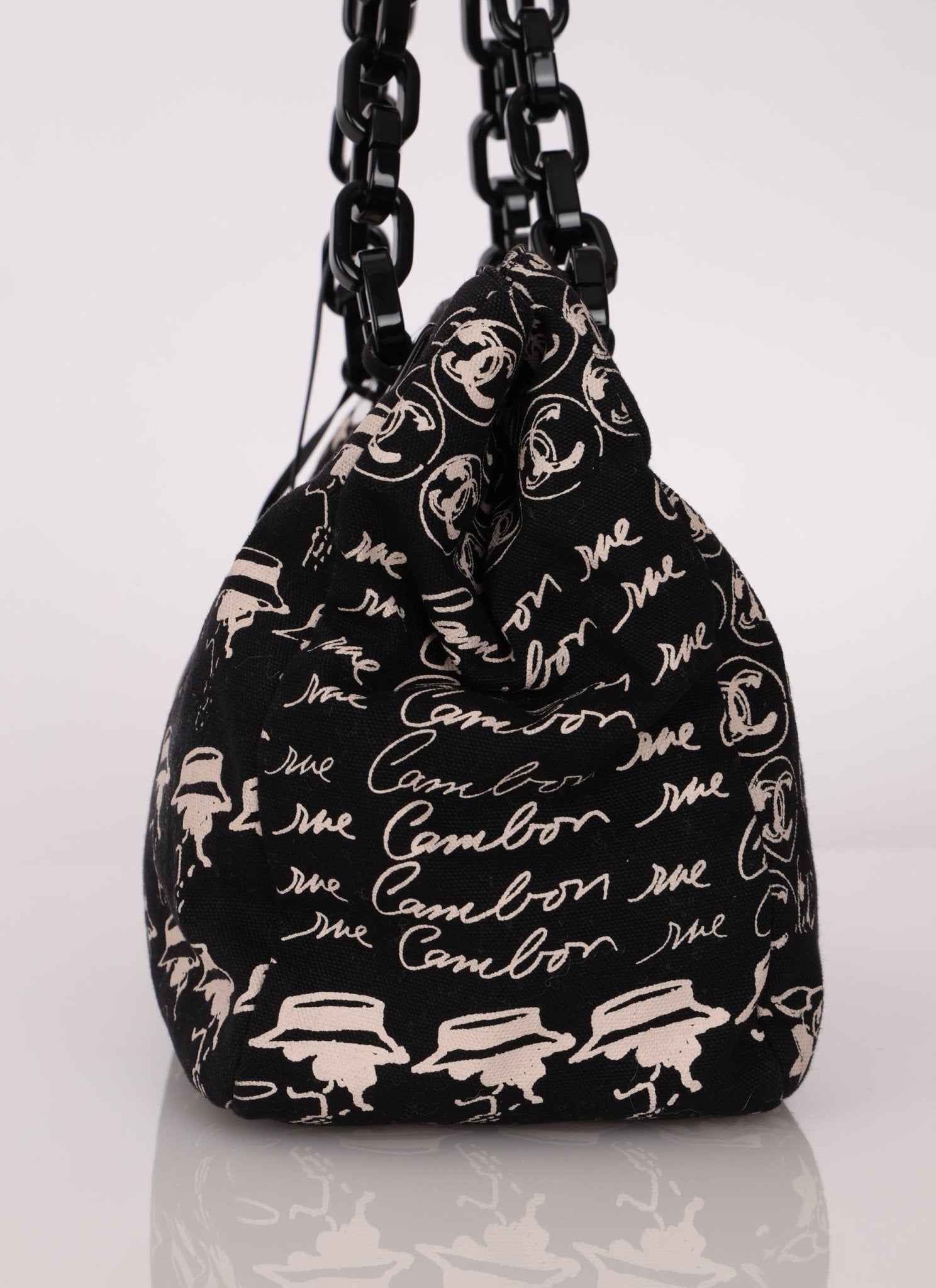 Chanel 2005 Canvas Camellia Tote - FashioNica