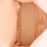 Chanel 2005 Lambskin & Raffia Turnlock Chain Shoulder Bag - FashioNica