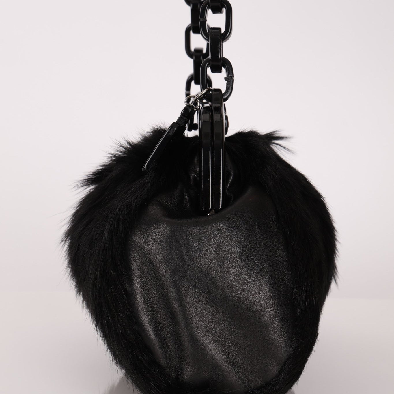 Chanel 2005 No. 5 Mink Fur Medium Frame Bag - FashioNica