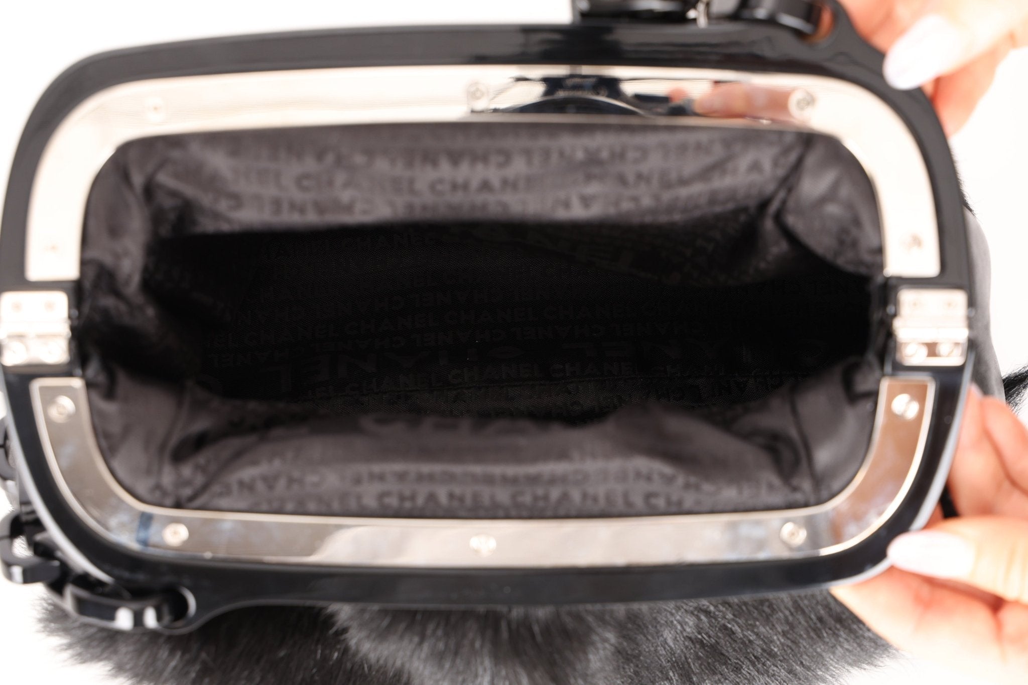 Chanel 2005 No. 5 Mink Fur Medium Frame Bag - FashioNica