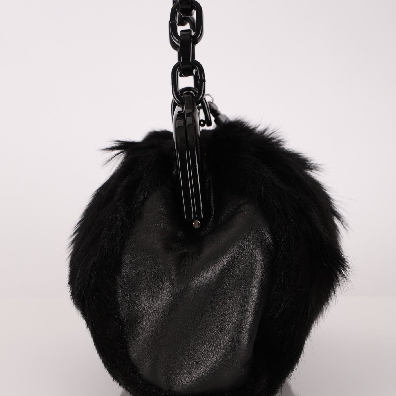 Chanel 2005 No. 5 Mink Fur Medium Frame Bag - FashioNica