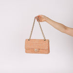 Chanel 2005 Tweed Creamsicle Classic Medium Double Flap - FashioNica