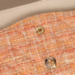 Chanel 2005 Tweed Creamsicle Classic Medium Double Flap - FashioNica