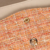 Chanel 2005 Tweed Creamsicle Classic Medium Double Flap - FashioNica