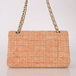 Chanel 2005 Tweed Creamsicle Classic Medium Double Flap - FashioNica