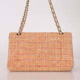 Chanel 2005 Tweed Creamsicle Classic Medium Double Flap - FashioNica