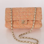Chanel 2005 Tweed Creamsicle Classic Medium Double Flap - FashioNica