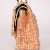 Chanel 2005 Tweed Creamsicle Classic Medium Double Flap - FashioNica