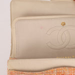 Chanel 2005 Tweed Creamsicle Classic Medium Double Flap - FashioNica