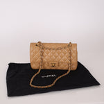 Chanel 2006 Caramel Caviar Medium Classic Double Flap 24K GP - FashioNica
