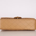Chanel 2006 Caramel Caviar Medium Classic Double Flap 24K GP - FashioNica