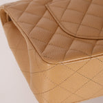 Chanel 2006 Caramel Caviar Medium Classic Double Flap 24K GP - FashioNica