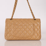 Chanel 2006 Caramel Caviar Medium Classic Double Flap 24K GP - FashioNica