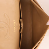 Chanel 2006 Caramel Caviar Medium Classic Double Flap 24K GP - FashioNica
