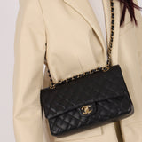 Chanel 2006 Caviar 24k GP Medium Double Flap - FashioNica