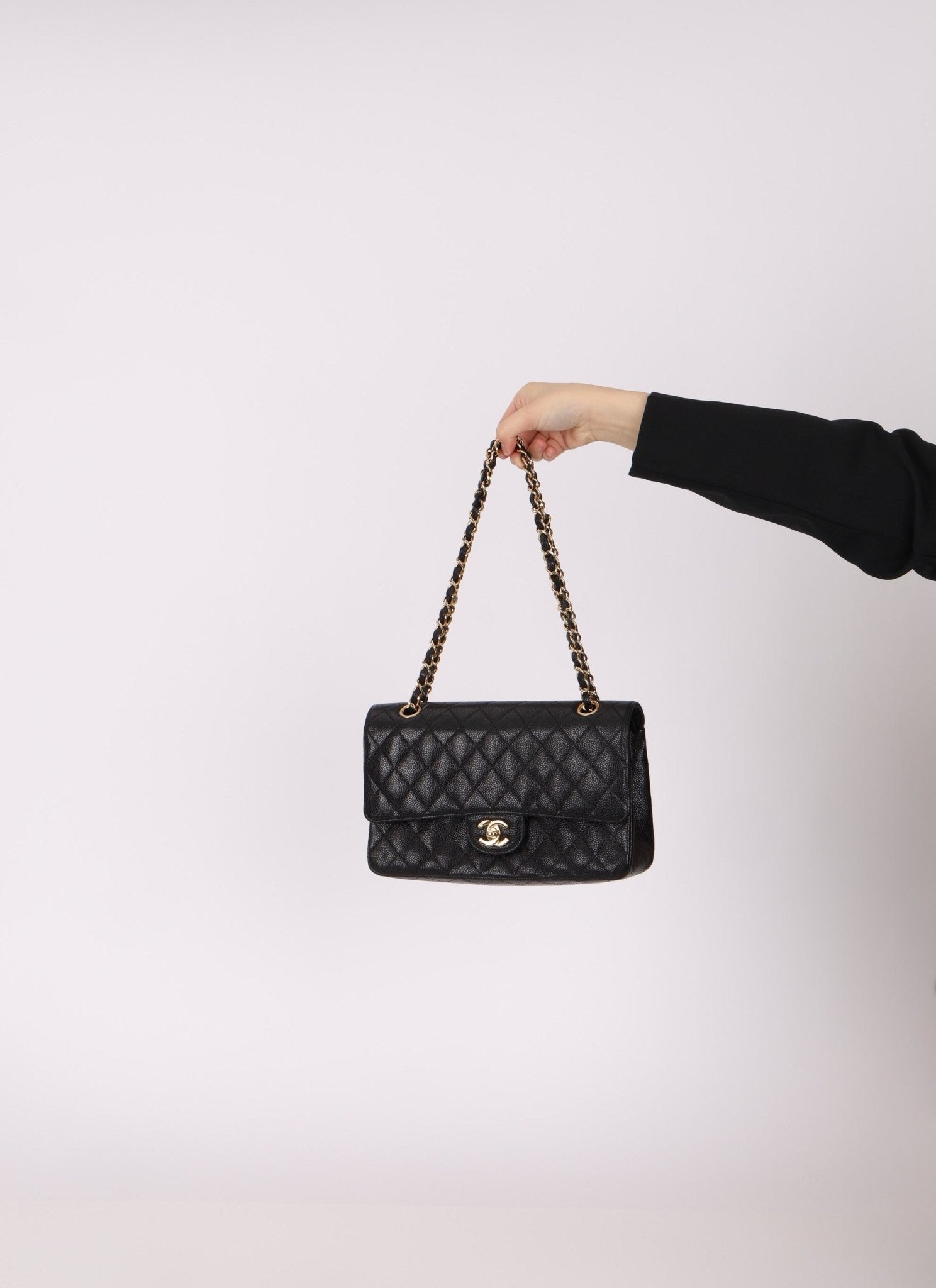 Chanel 2006 Caviar 24k GP Medium Double Flap - FashioNica