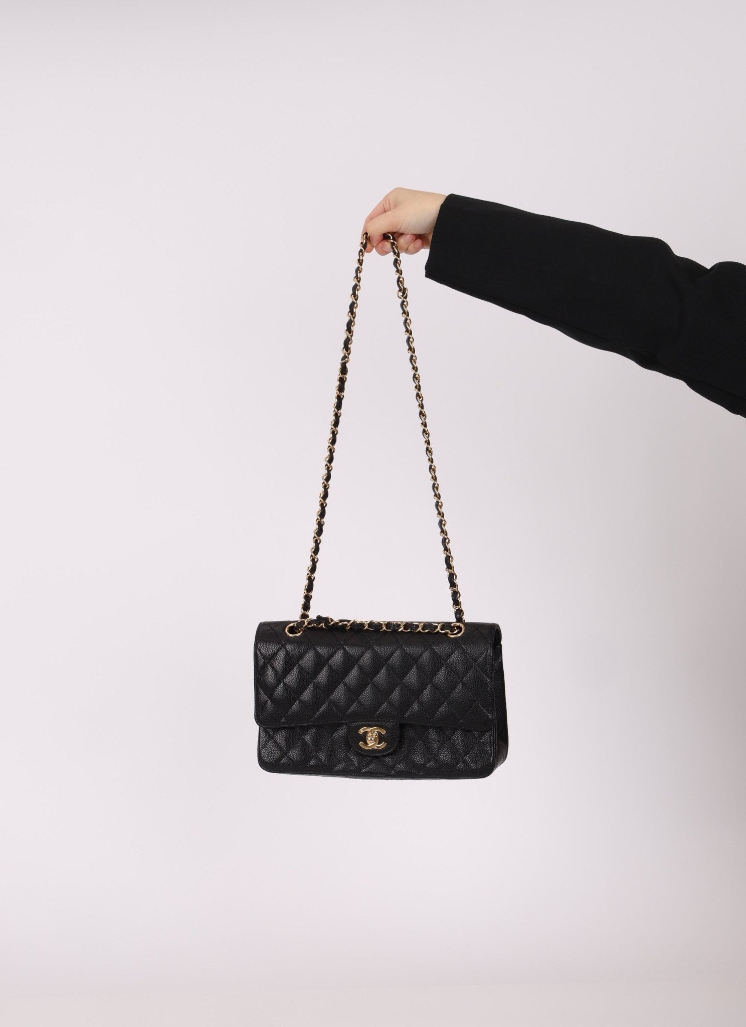 Chanel 2006 Caviar 24k GP Medium Double Flap - FashioNica