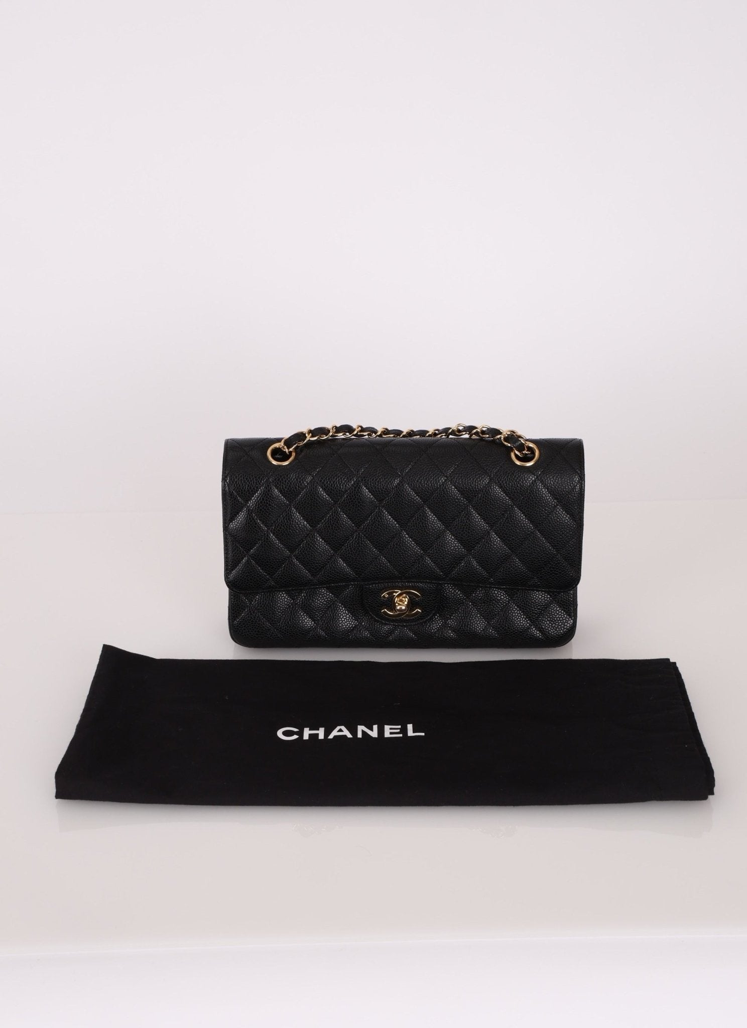 Chanel 2006 Caviar 24k GP Medium Double Flap - FashioNica