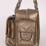 Chanel 2006 Distressed Calfskin Cambon Multipocket Reporter Bag - FashioNica