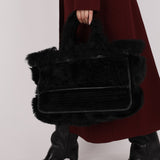 Chanel 2007 Mouton Fur Tote - FashioNica
