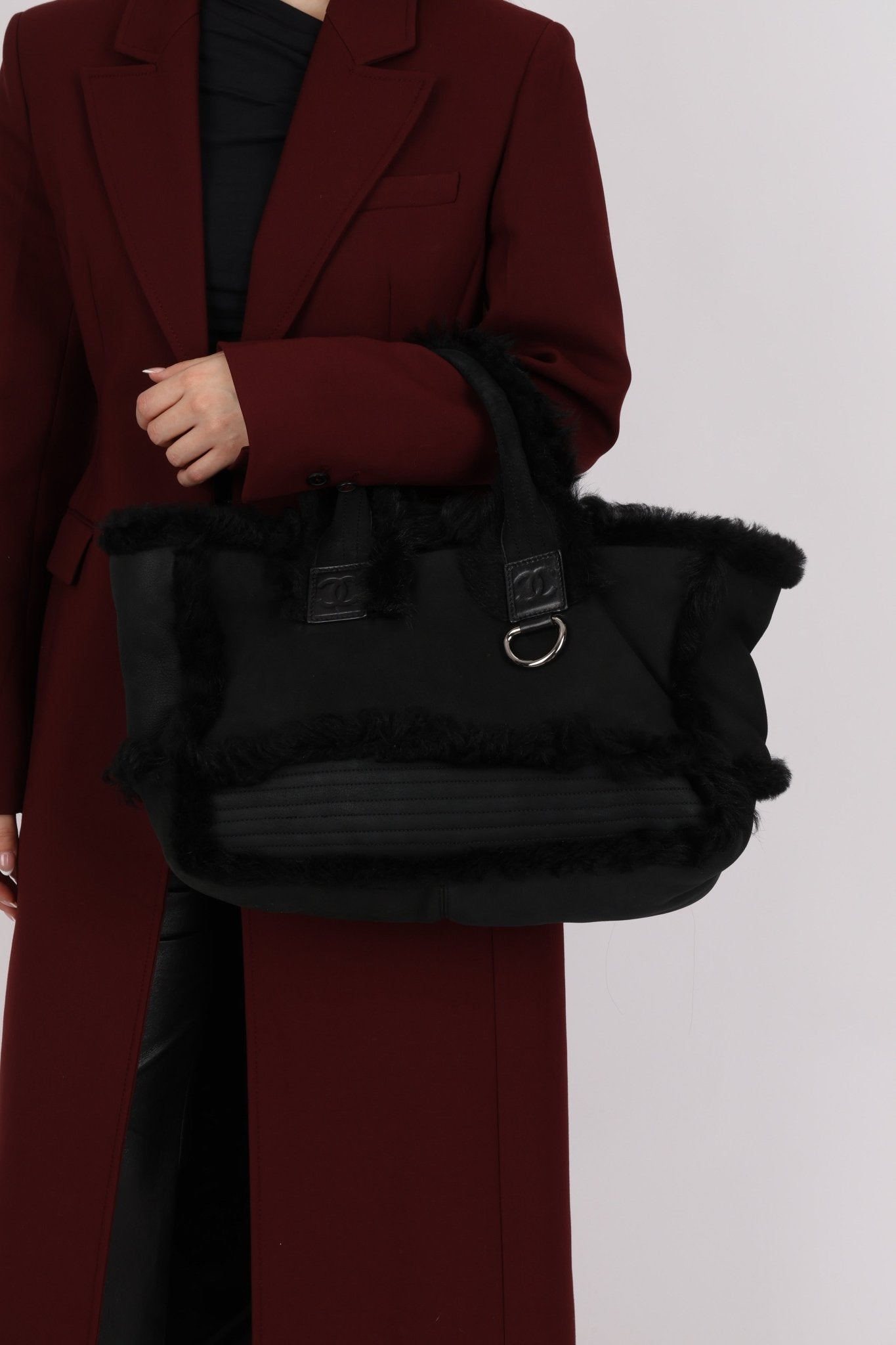 Chanel 2007 Mouton Fur Tote - FashioNica