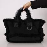 Chanel 2007 Mouton Fur Tote - FashioNica