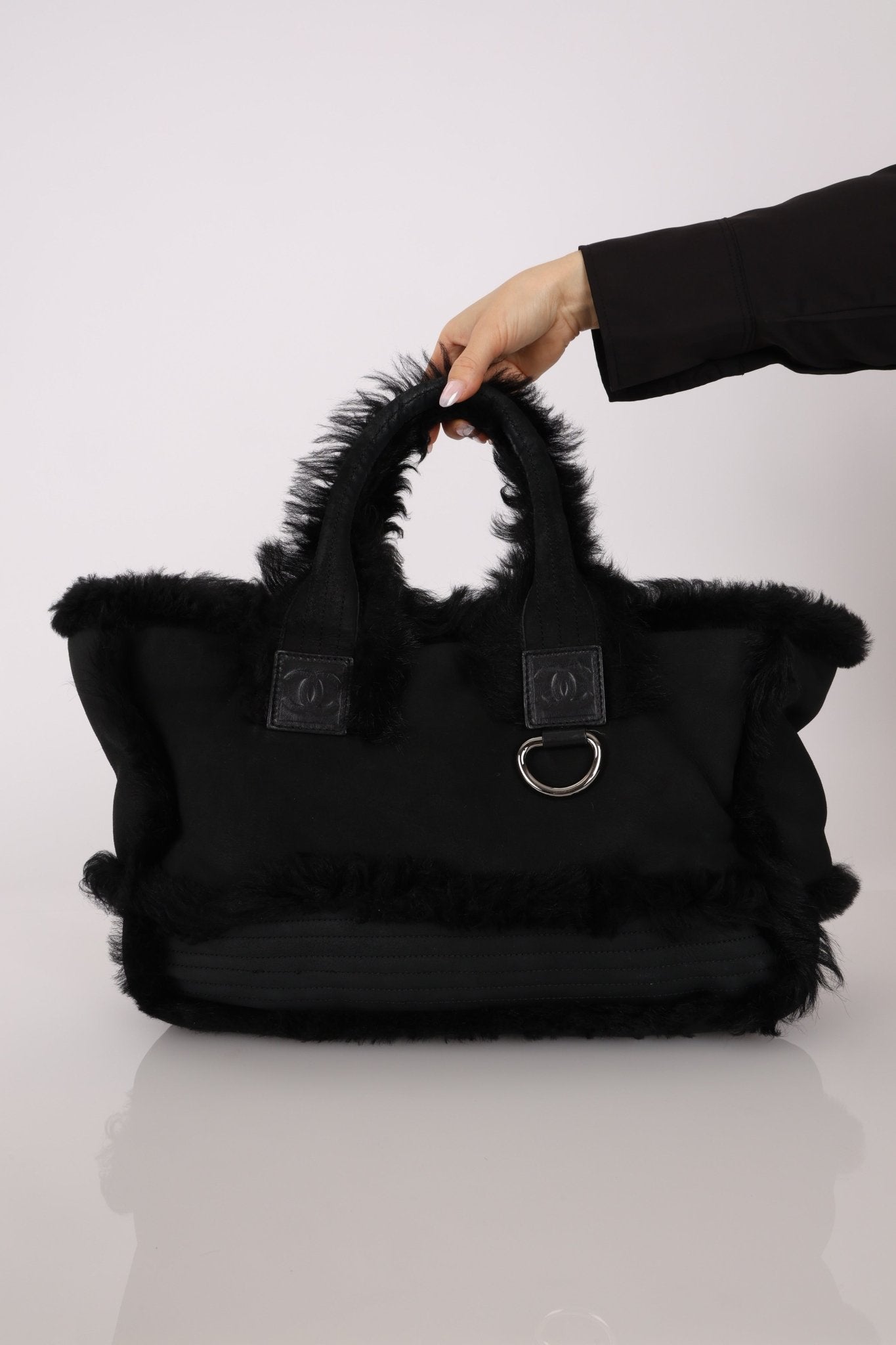 Chanel 2007 Mouton Fur Tote - FashioNica
