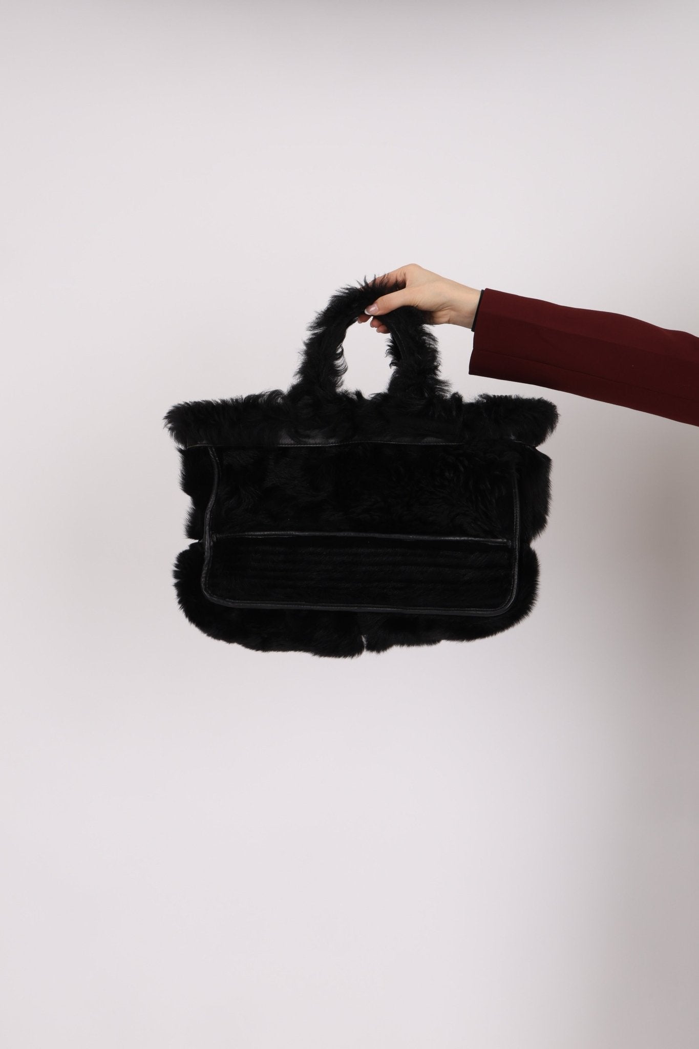 Chanel 2007 Mouton Fur Tote - FashioNica