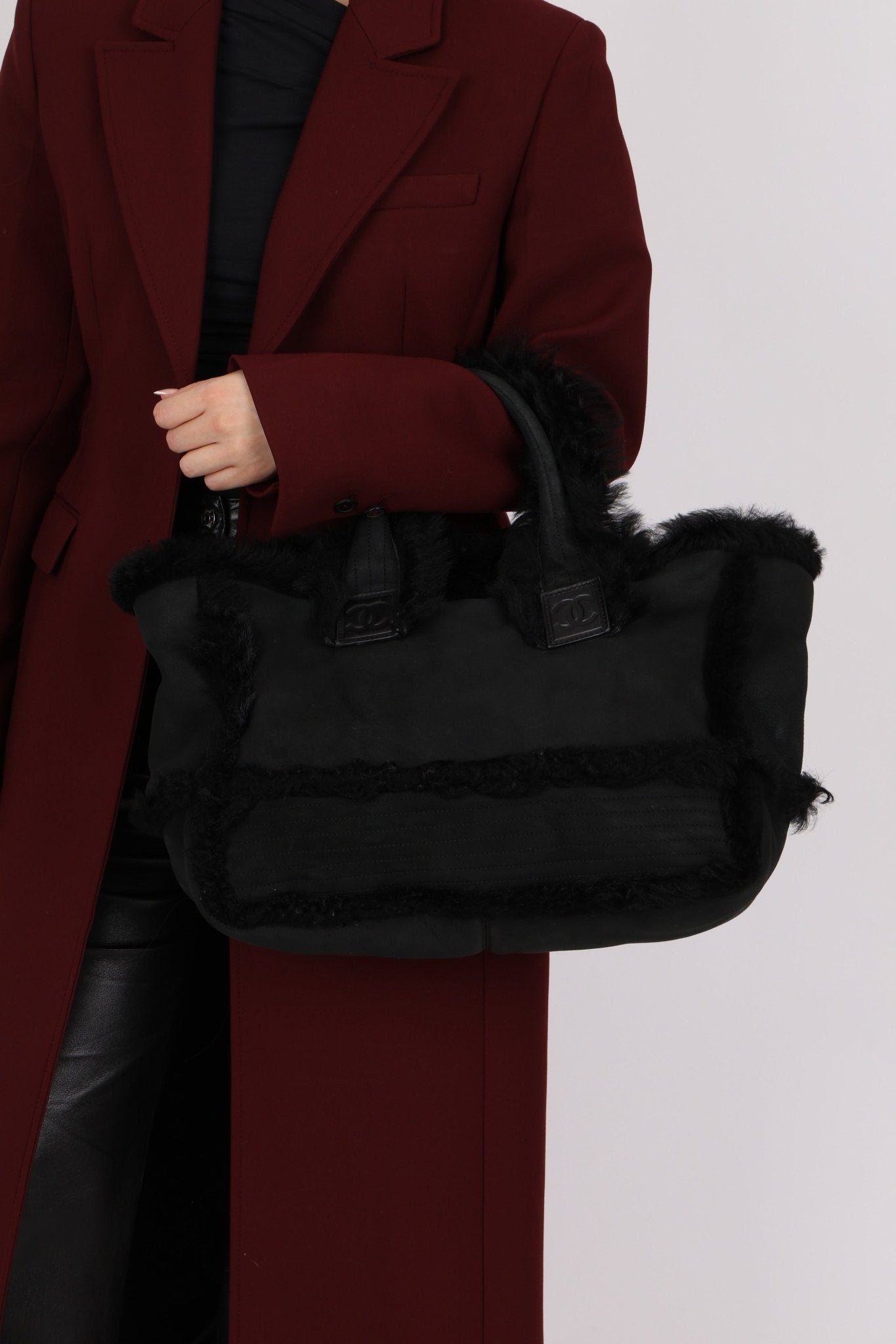 Chanel 2007 Mouton Fur Tote - FashioNica