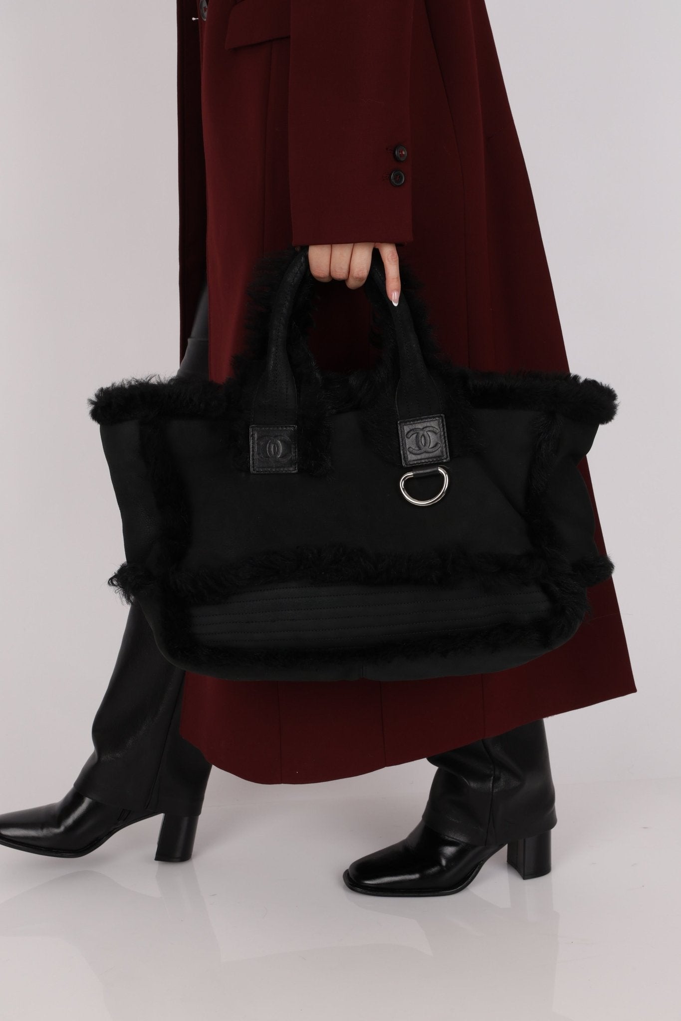 Chanel 2007 Mouton Fur Tote - FashioNica