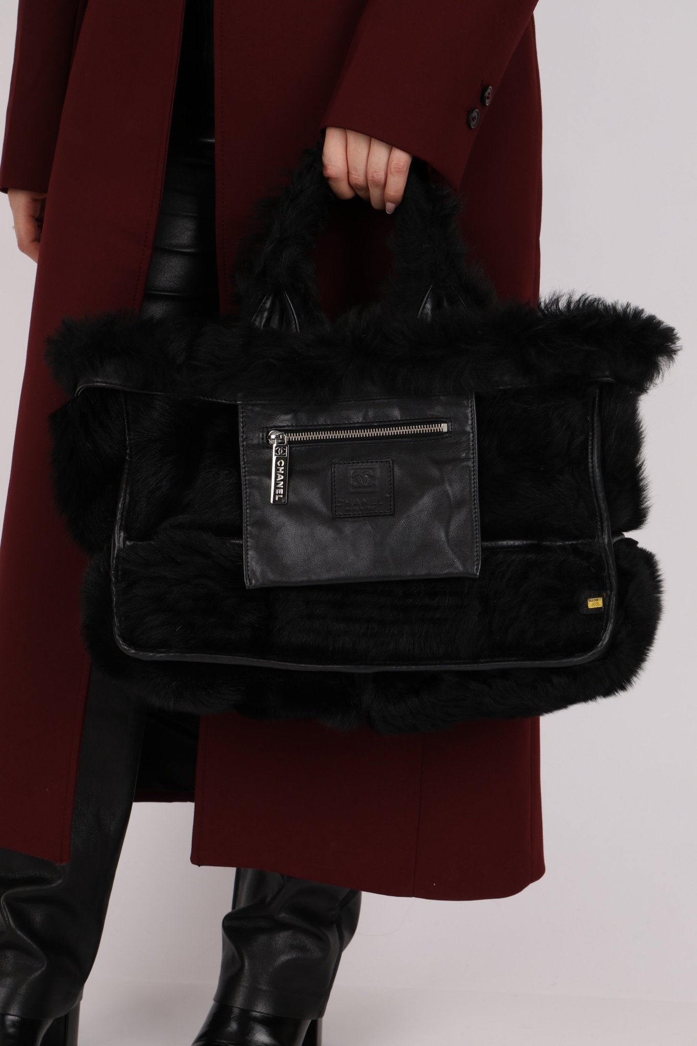 Chanel 2007 Mouton Fur Tote - FashioNica