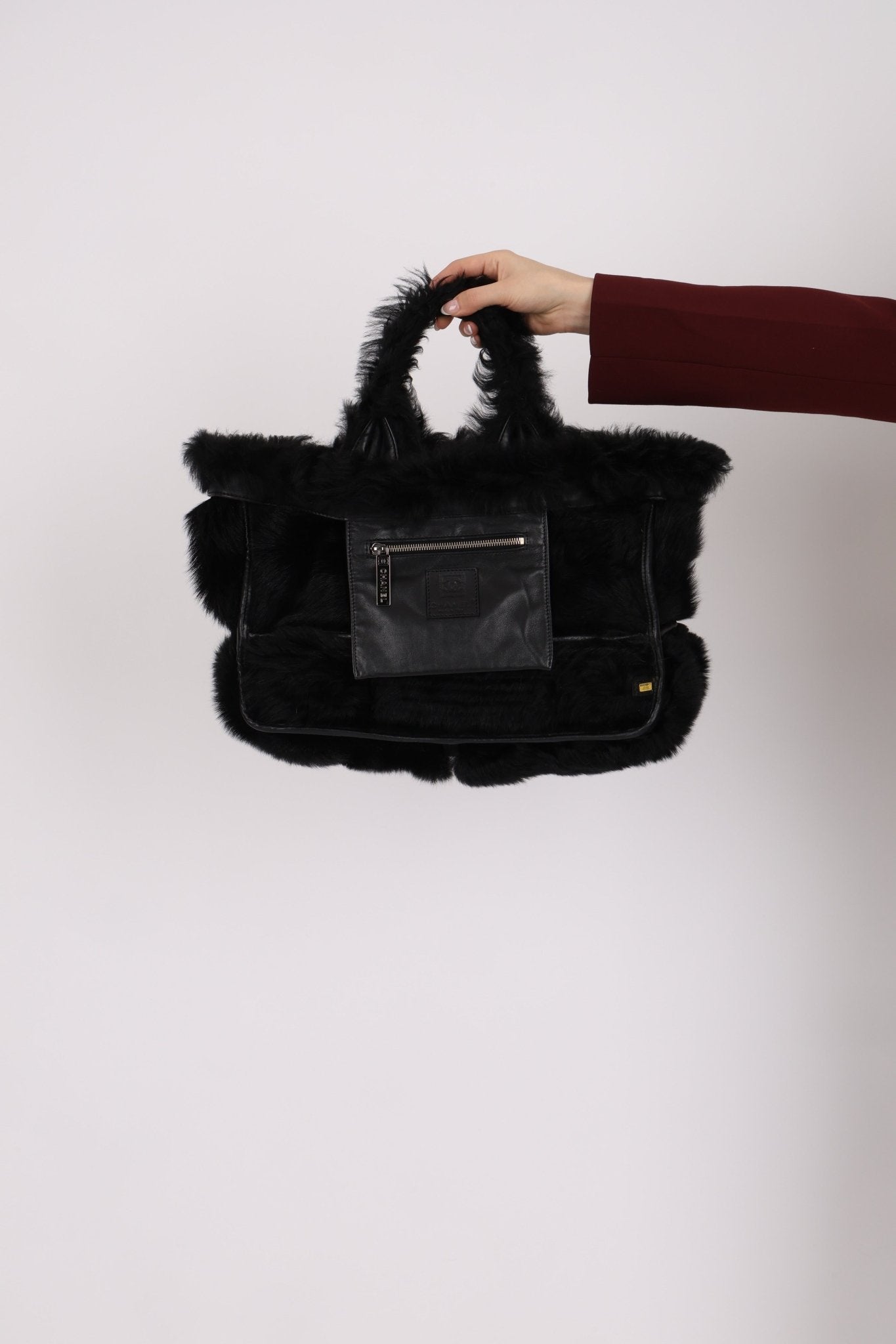 Chanel 2007 Mouton Fur Tote - FashioNica