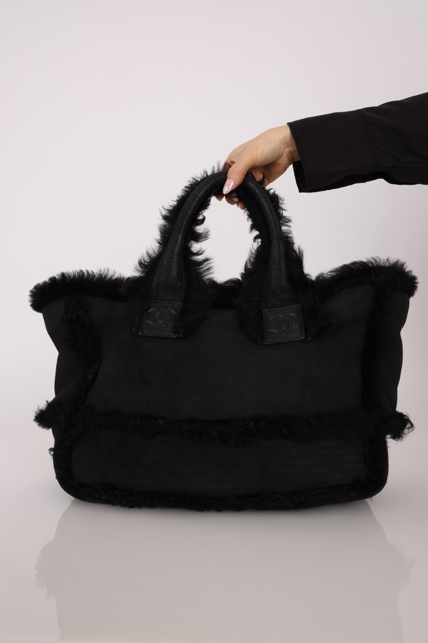 Chanel 2007 Mouton Fur Tote - FashioNica