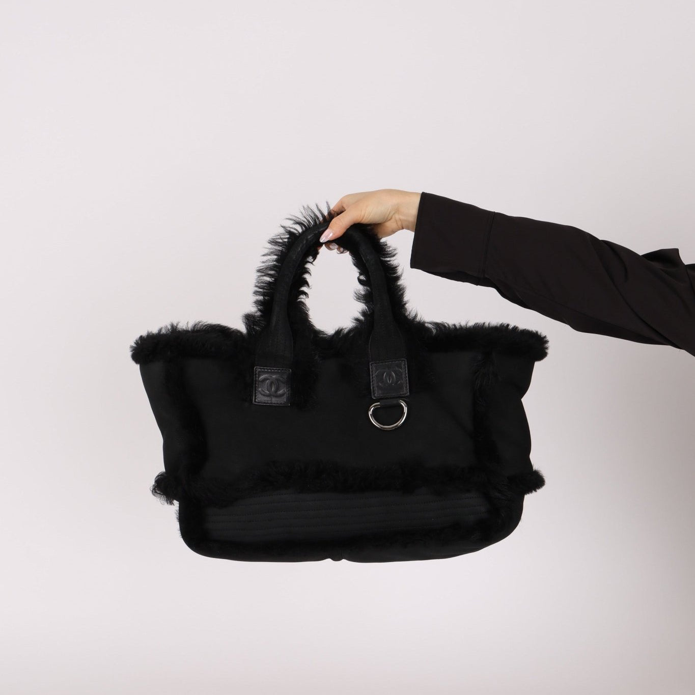 Chanel 2007 Mouton Fur Tote - FashioNica